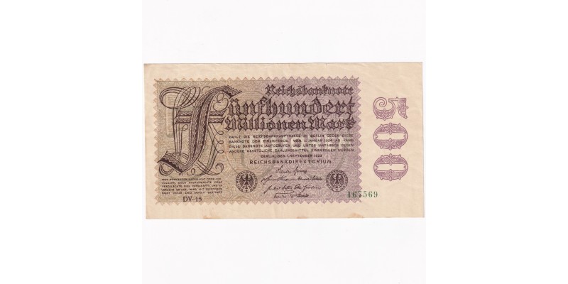 Nemecko 500 Miliónov Mariek 1923
