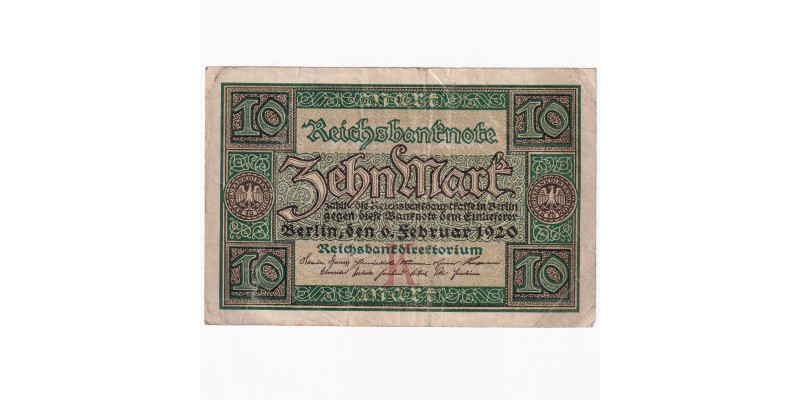 Nemecko 10 Mariek 1920