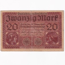 Nemecko 20 Mariek 1918