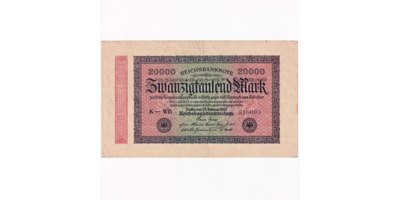 Nemecko 20 000 Mariek 1923
