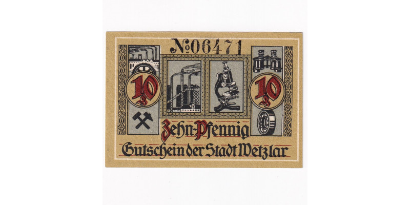 Nemecko 10 Pfennig 1920