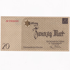 Litzmannstadt - Ghetto 20 Mark 1940