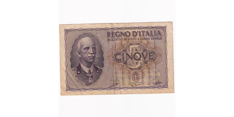 Taliansko 5 Lire 1940