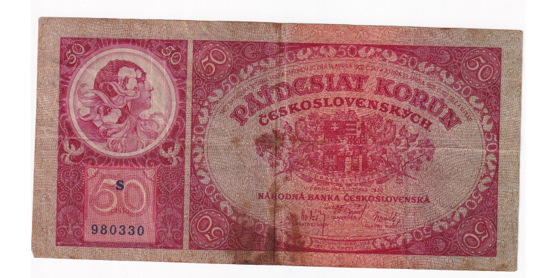 50 Korún 1929 Chybotlač