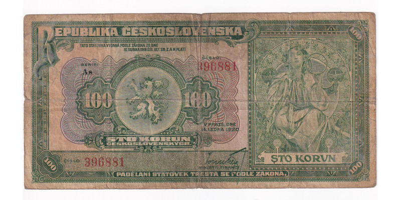 100 Korún 1920