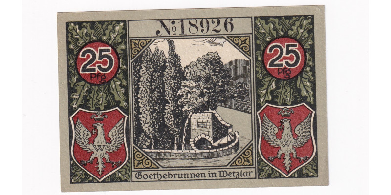 Nemecko 25 Pfennig 1920