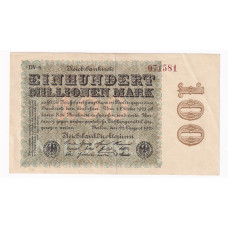Nemecko 100 Millionen Mark 1923