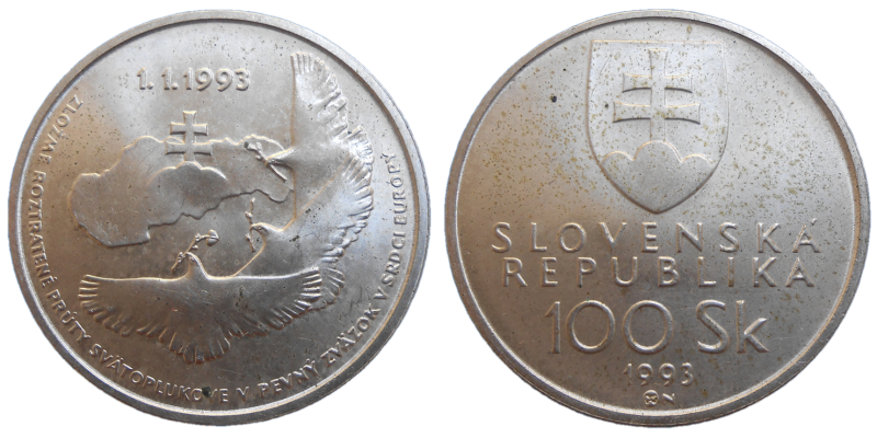 100 SK 1993 Vznik Slovenskej republiky