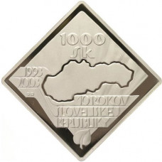 1000 Sk 2003 10. výročie vzniku SR