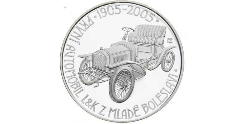 200 Kč 2005 Prvý automobil z Mladej Boleslavi Proof