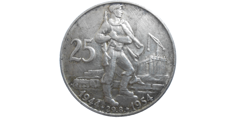 25 KČS 1954 10. výročie SNP