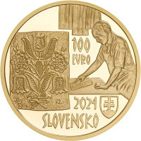 100 Euro 2024 Modrotlač