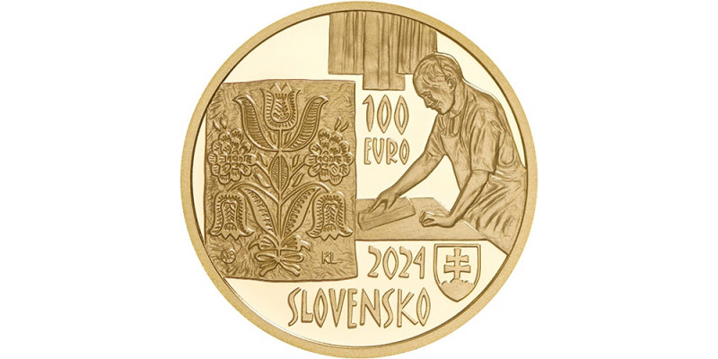 100 Euro 2024 Modrotlač