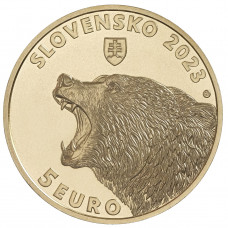 5 Euro 2023 Medveď Hnedý