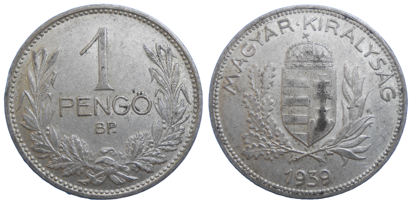 Maďarsko 1 Pengo 1939