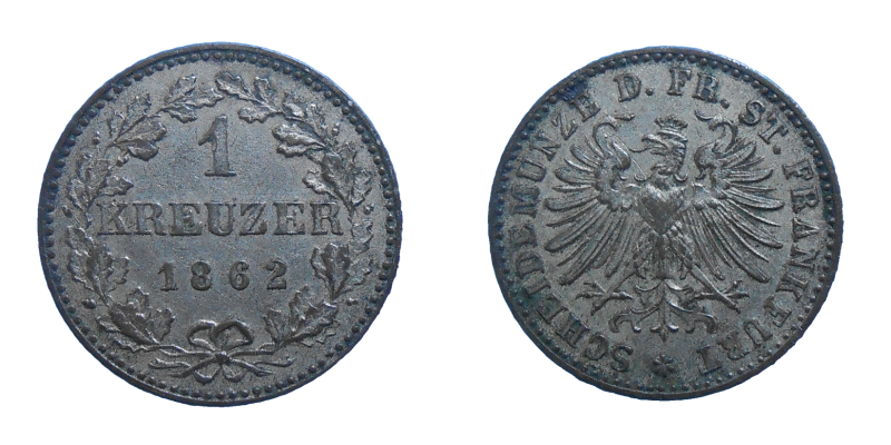 Nemecko 1 grajciar 1862