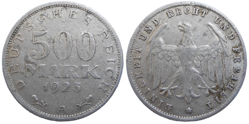 Nemecko 500 Mariek 1923 A