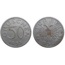 Rakúsko 50 Groschen 1935