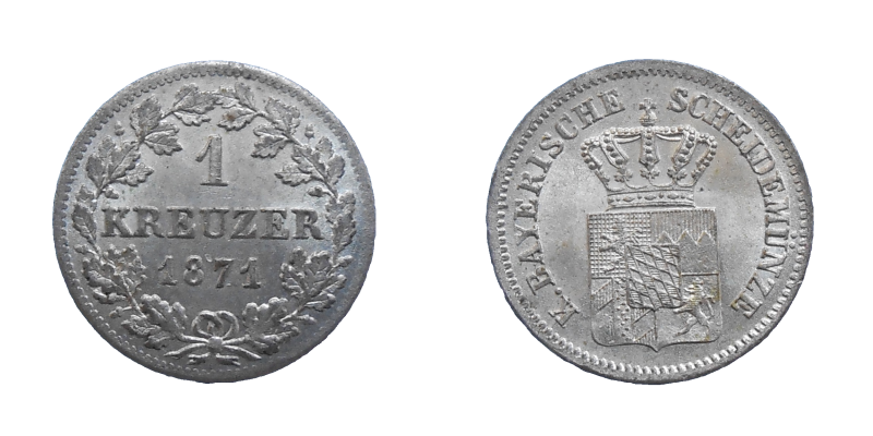 Nemecko 1 Kreuzer 1871