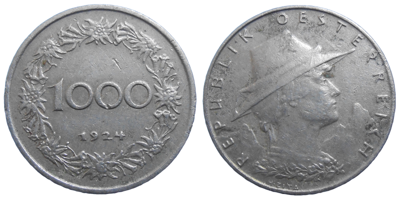 Rakúsko 1000 kronen 1924