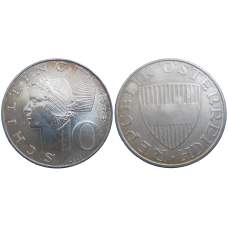 Rakúsko 10 Schilling 1973