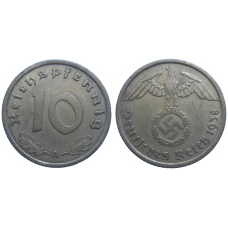 Nemecko 10 pfennig 1938 A
