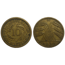 Nemecko 10 pfennig 1930 A