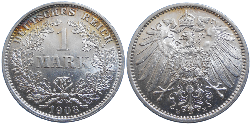 Nemecko 1 Marka 1908 E
