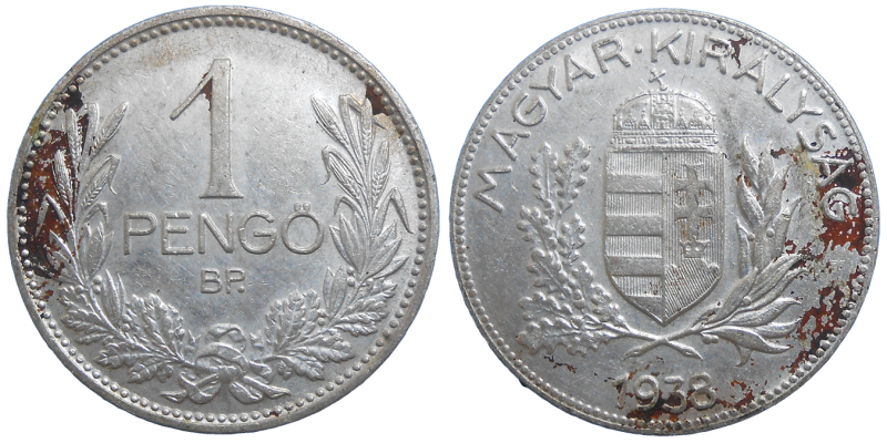 Maďarsko 1 Pengo 1938