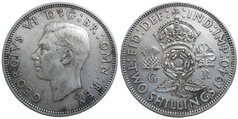 Veľká Británia 2 Shilling 1940