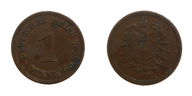 Nemecko 1 Pfennig 1888 A