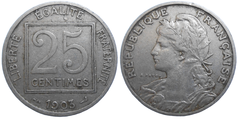 Francúzsko 25 Centimes 1903