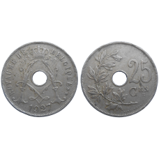 Belgicko 25 Centimes 1927
