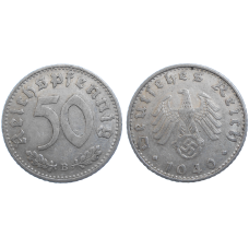 Nemecko 50 Pfennig 1940 B