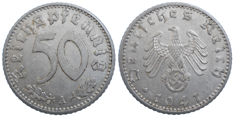 Nemecko 50 Pfennig 1941 A