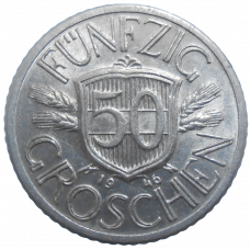 Rakúsko 50 Groschen 1946