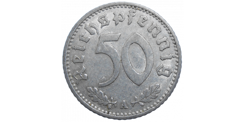 Nemecko 50 Pfennig 1939 A