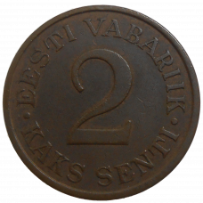 Estónsko 2 Senti 1934