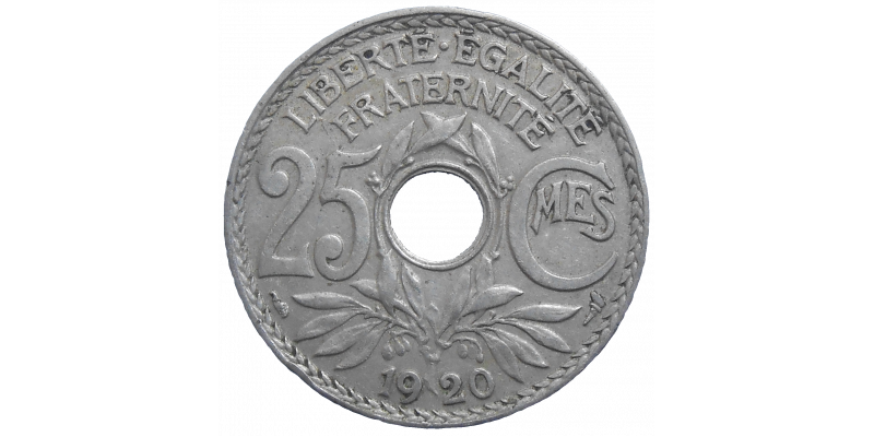Francúzsko 25 Centimes 1920