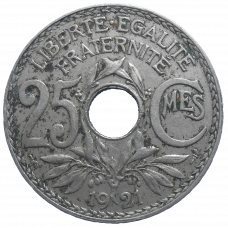 Francúzsko 25 Centimes 1921