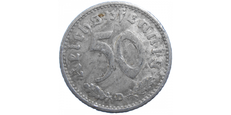 Nemecko 50 Pfennig 1941 D
