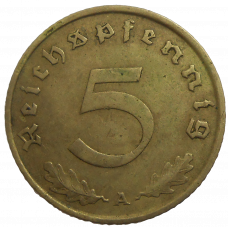 Nemecko 5 Pfennig 1938 A