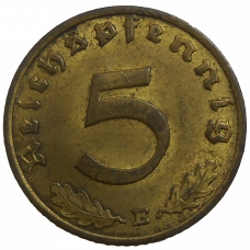 Nemecko 5 Pfennig 1938 E