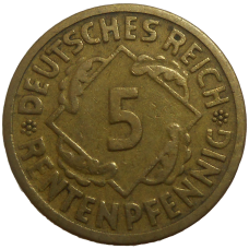 Nemecko 5 Pfennig 1924 A