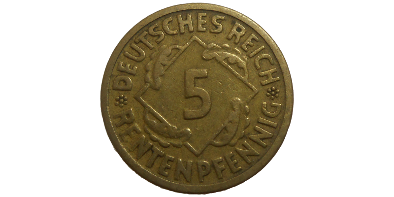 Nemecko 5 Pfennig 1924 A