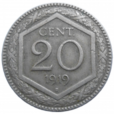 Taliansko 20 Centesimi 1919