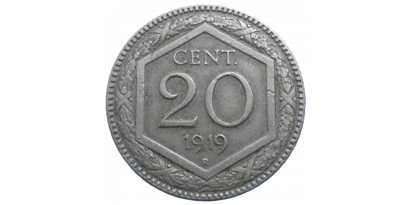 Taliansko 20 Centesimi 1919