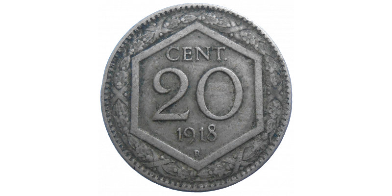 Taliansko 20 Centesimi 1918