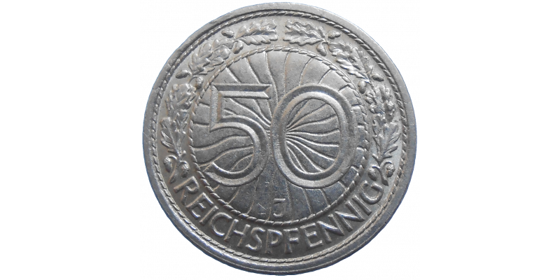 Nemecko 50 Pfennig 1927 J