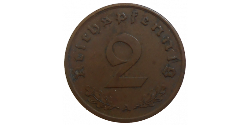 Nemecko 2 Pfennig 1939 A